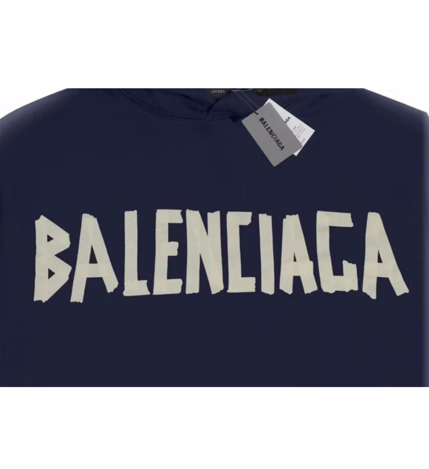 Balenciaga hoodie logo blue
