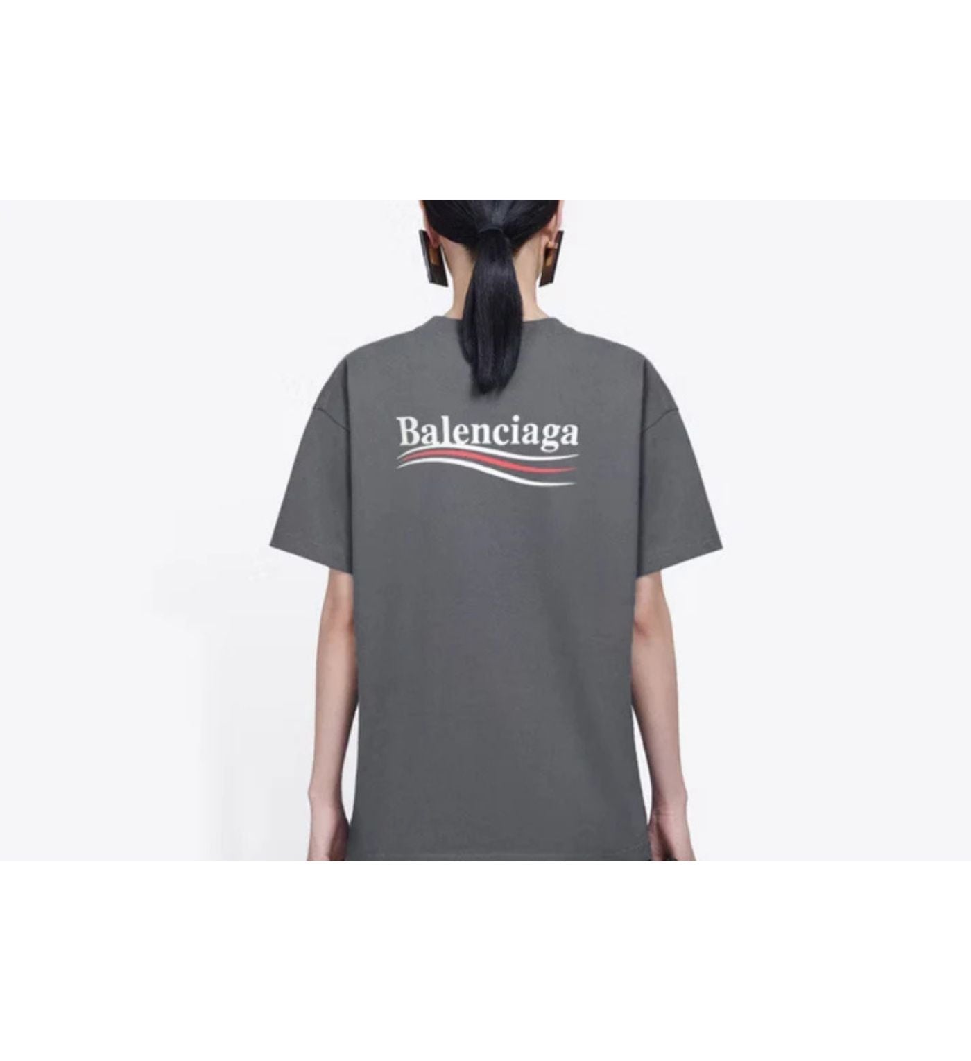 Balenciaga T-Shirt gray logo