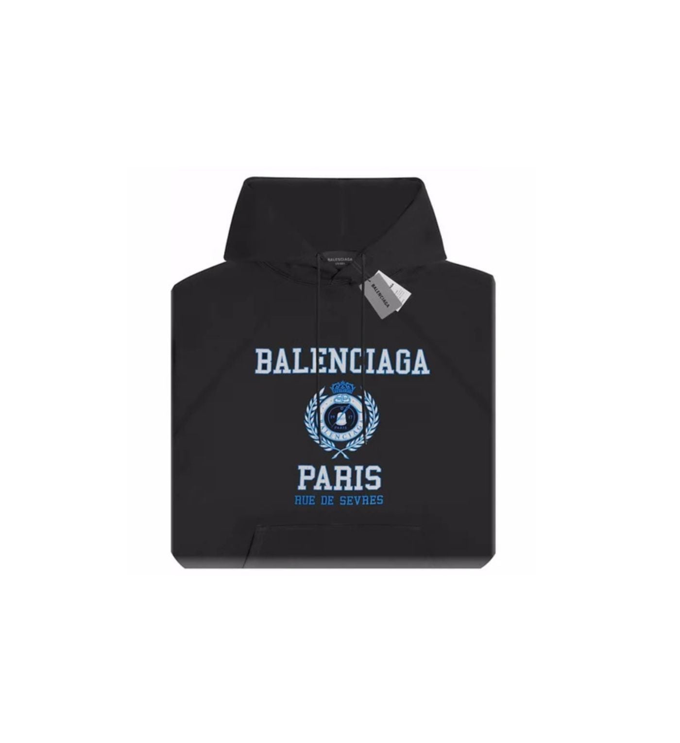 Balenciaga hoodie black logo Paris