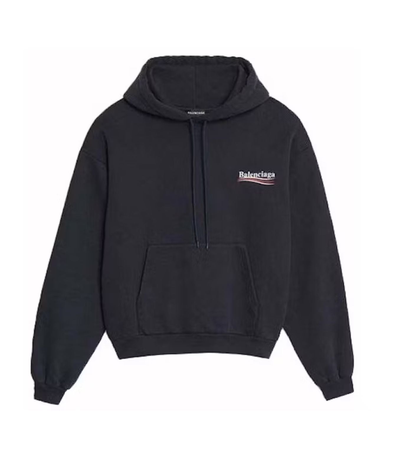 Balenciaga Kids Political Campaign Logo Print Hoodie