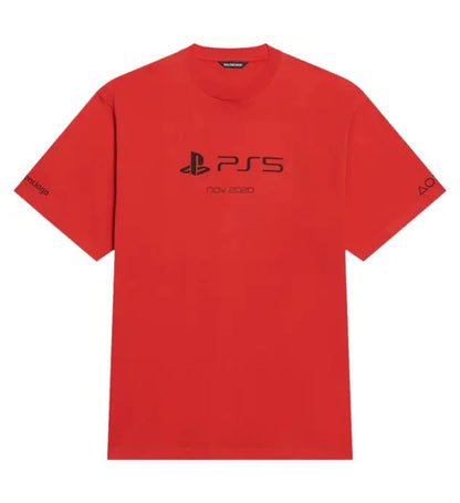 Balenciaga Playstation Boxy Tee 'Vermillon/Black'