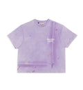 Gallery Dept. T-shirt painted with vintage logo. Violet T-shirt