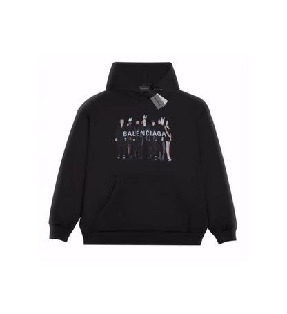 Balenciaga hoodie winter black