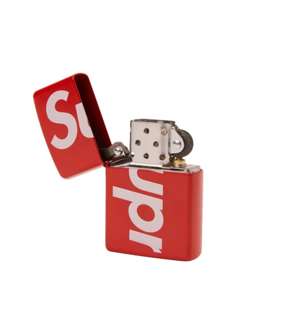 Supreme Logo Zippo Red