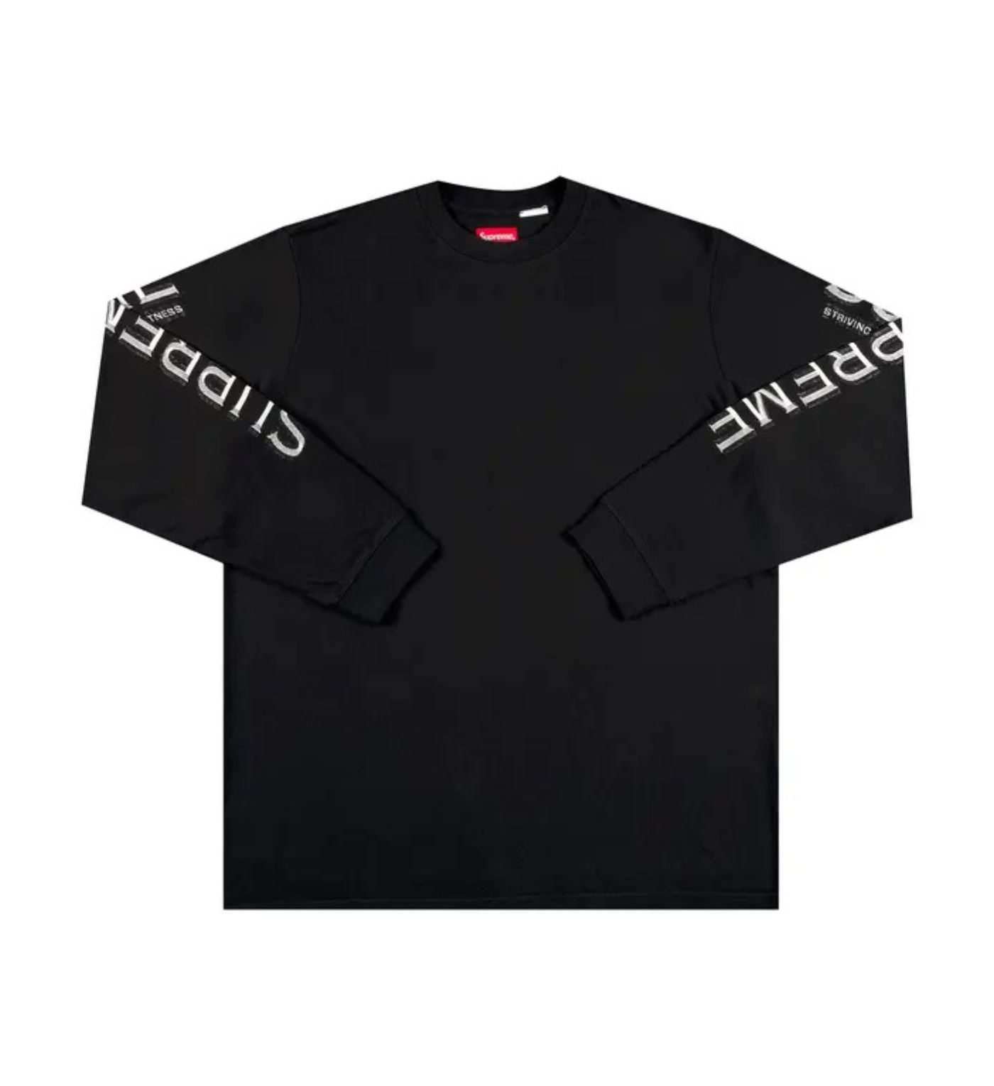 Supreme Intarsia Sleeve Long-Sleeve Top 'Black'