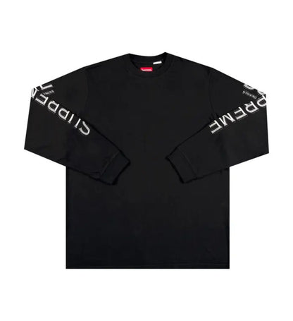 Supreme Intarsia Sleeve Long-Sleeve Top 'Black'