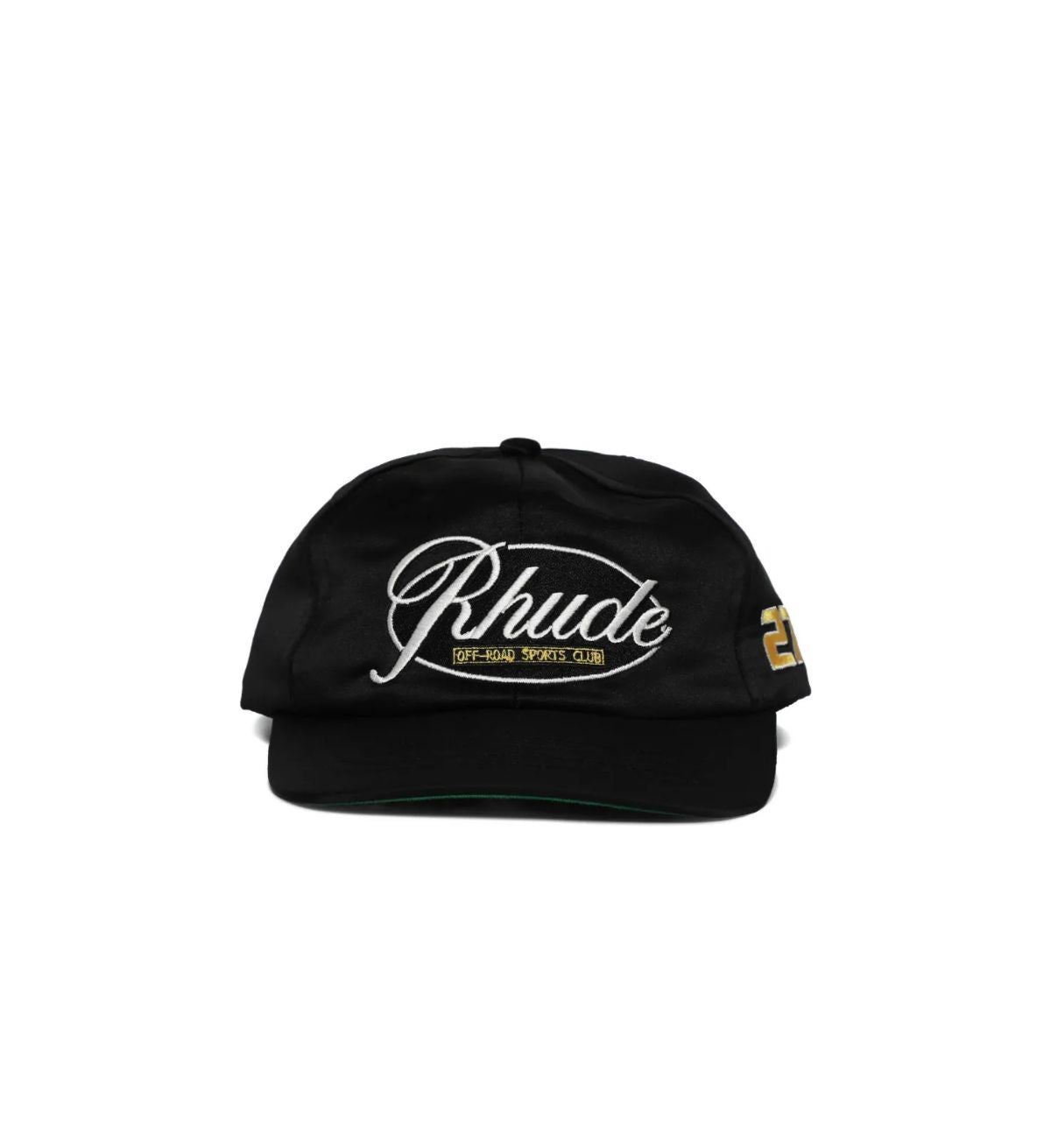 Rhude Sports Club Curved Brim Hat Black