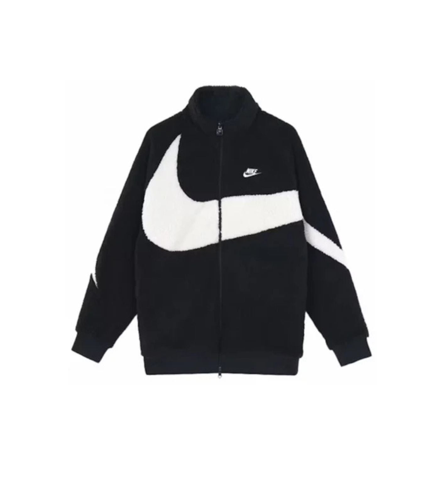 Nike Big Swoosh Reversible Boa Jacket 'Black'