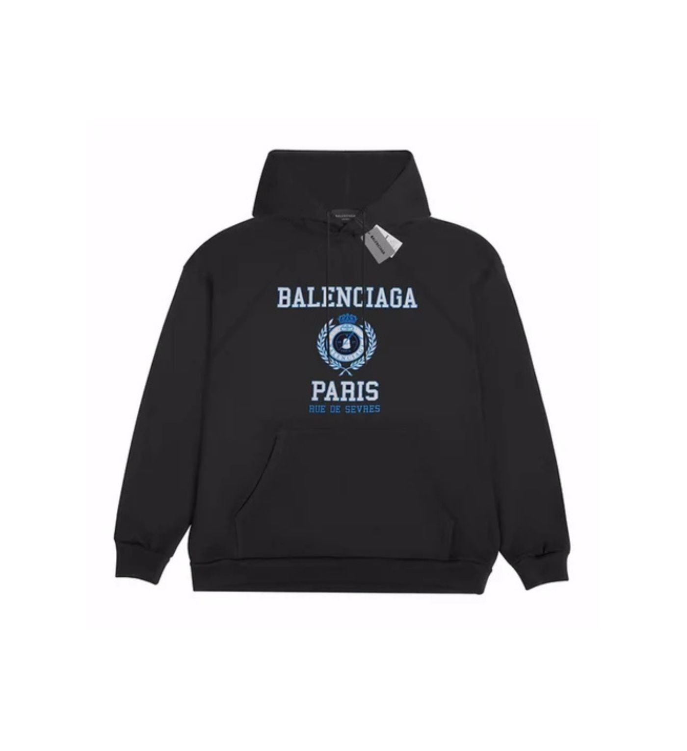 Balenciaga hoodie black logo Paris