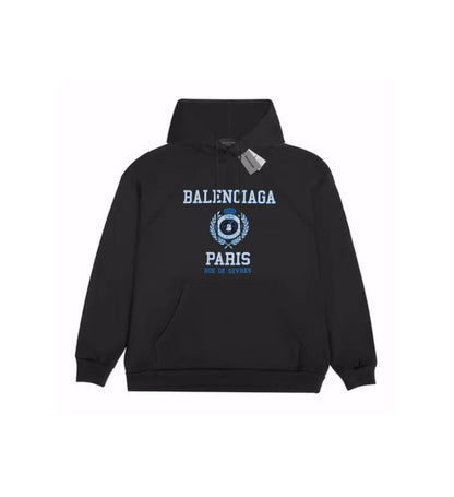 Balenciaga hoodie black logo Paris