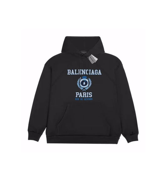 Balenciaga hoodie black logo Paris