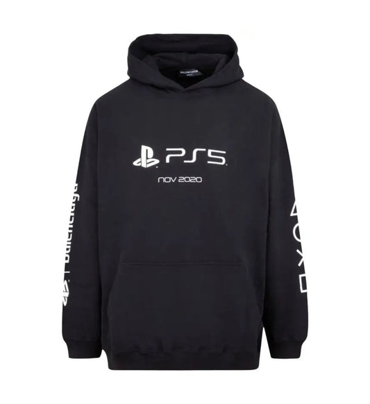 Balenciaga hoodie PS5 black logo