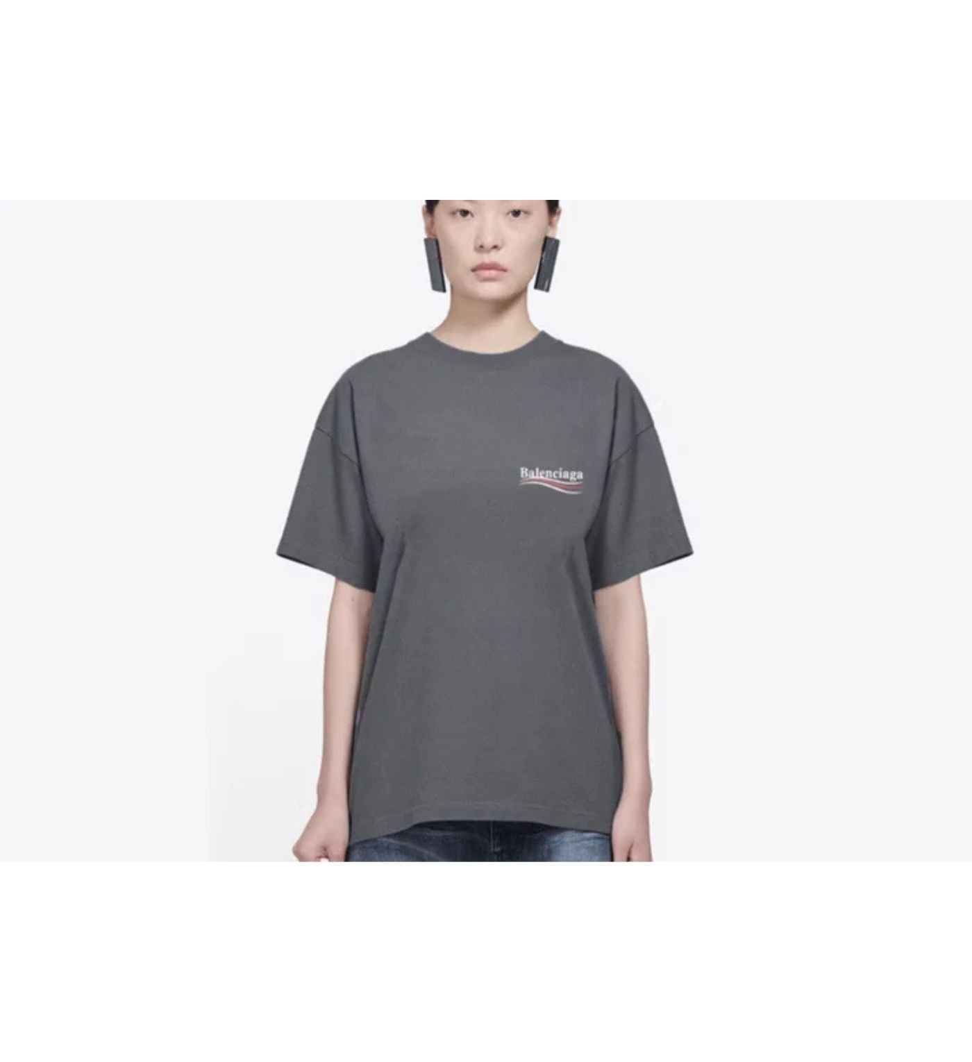 Balenciaga T-Shirt gray logo