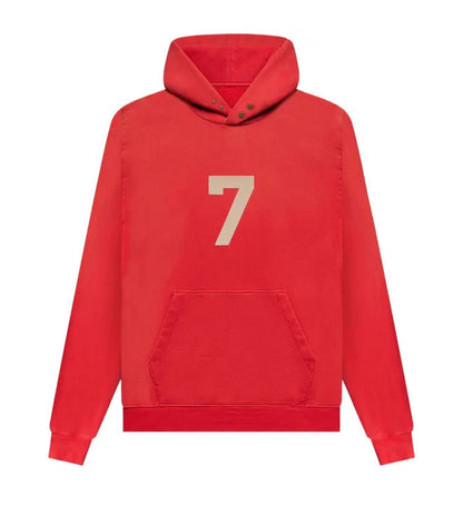 Fear of God Seventh Collection 7 Hoodie Vintage Red