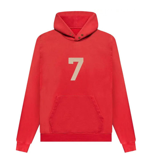 Fear of God Seventh Collection 7 Hoodie Vintage Red