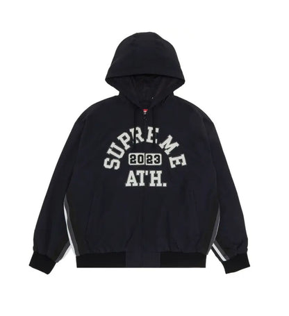 Supreme Appliqué Hooded Track Jacket 'Black'
