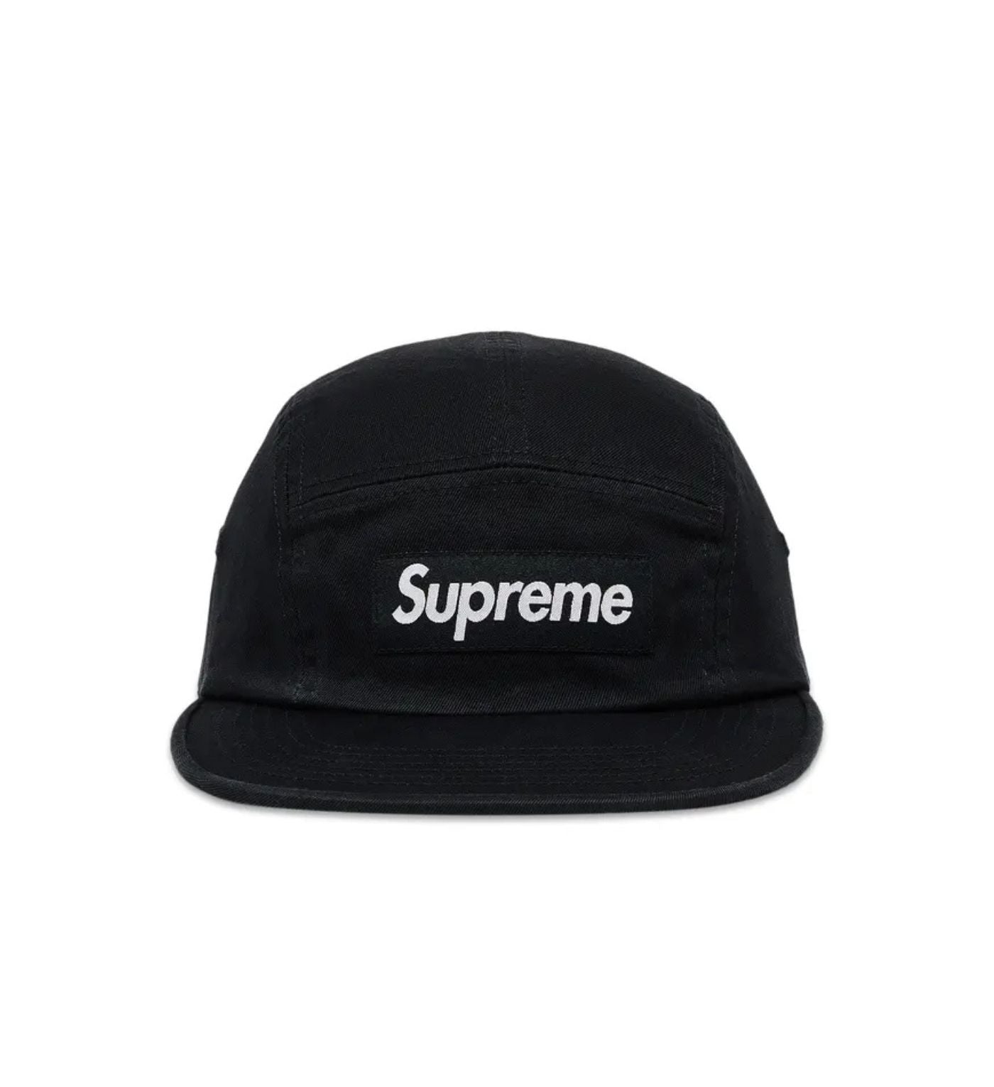 Supreme Washed Chino Twill Camp Cap 'Black'