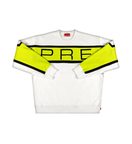 Supreme Paneled Crewneck 'White'