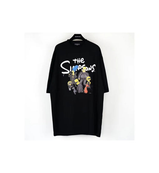 Balenciaga T-shirt logo “The Simpson” black