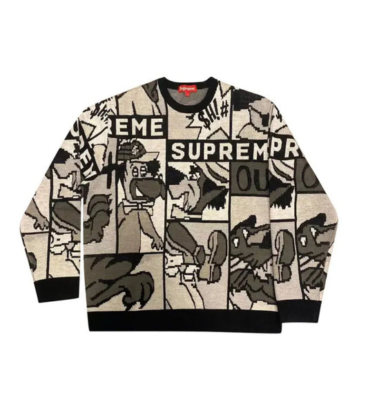 Supreme Cartoon Sweater 'Black'