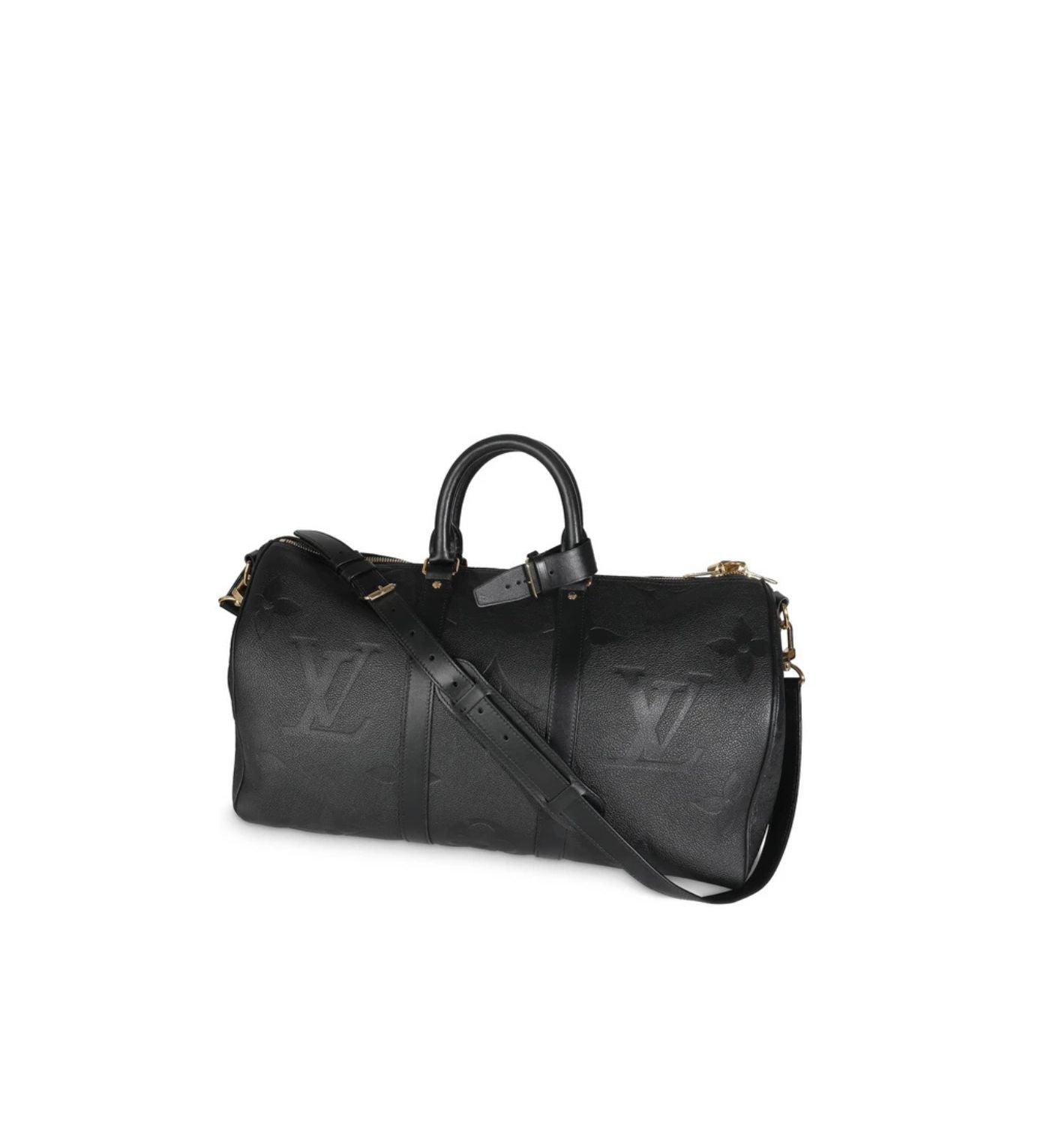 Louis Vuitton Keepall Bandoulière 45 in Empreinte Monogram Giant Black