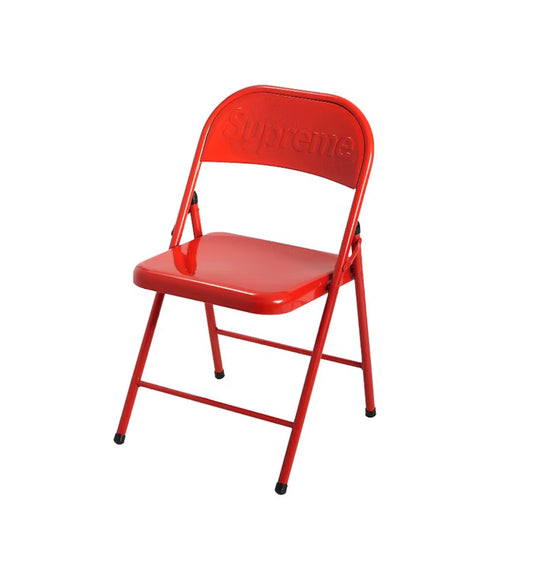 Supreme Metal Folding Chair Red