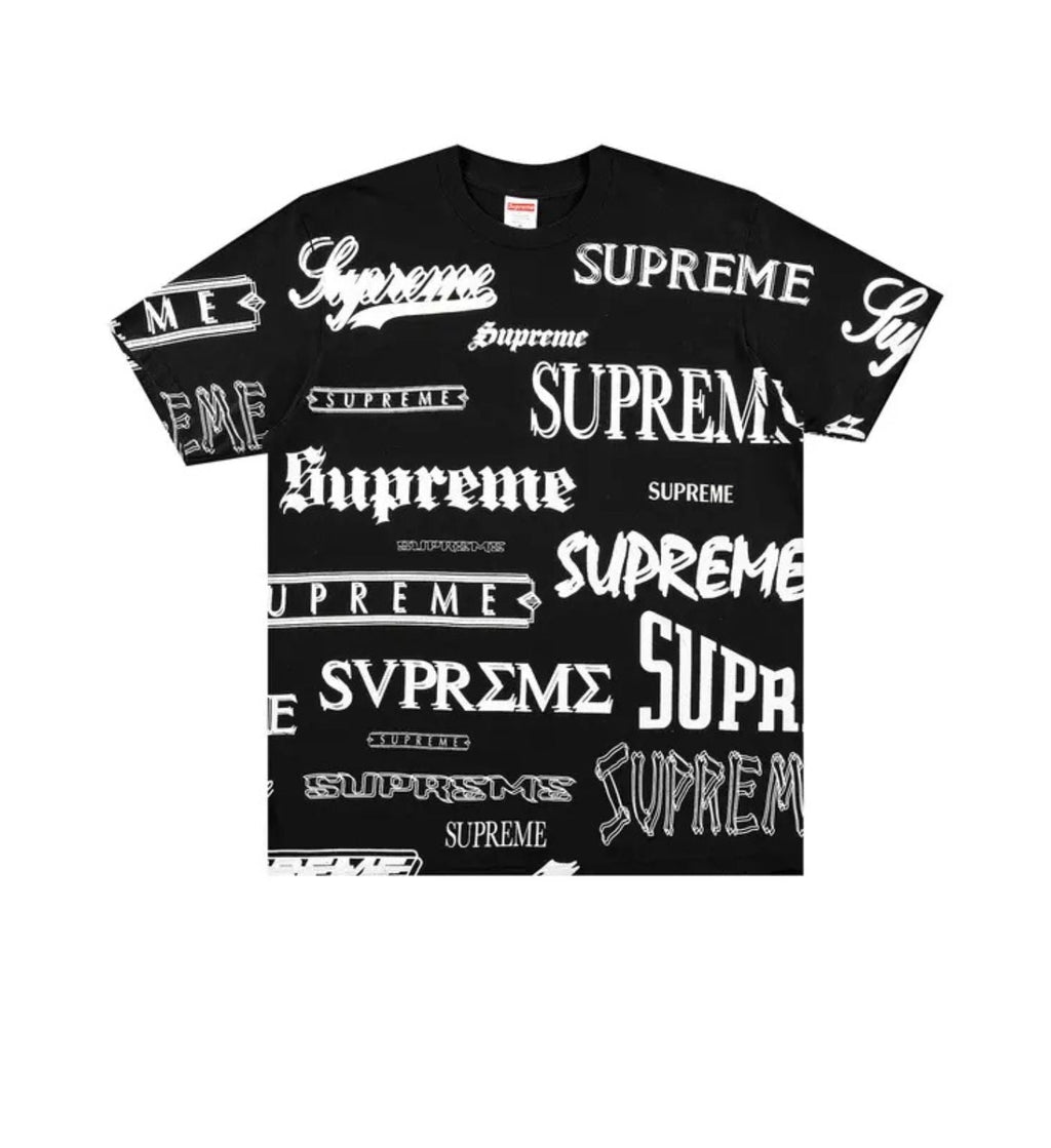 Supreme Multi Logo Tee 'Black'