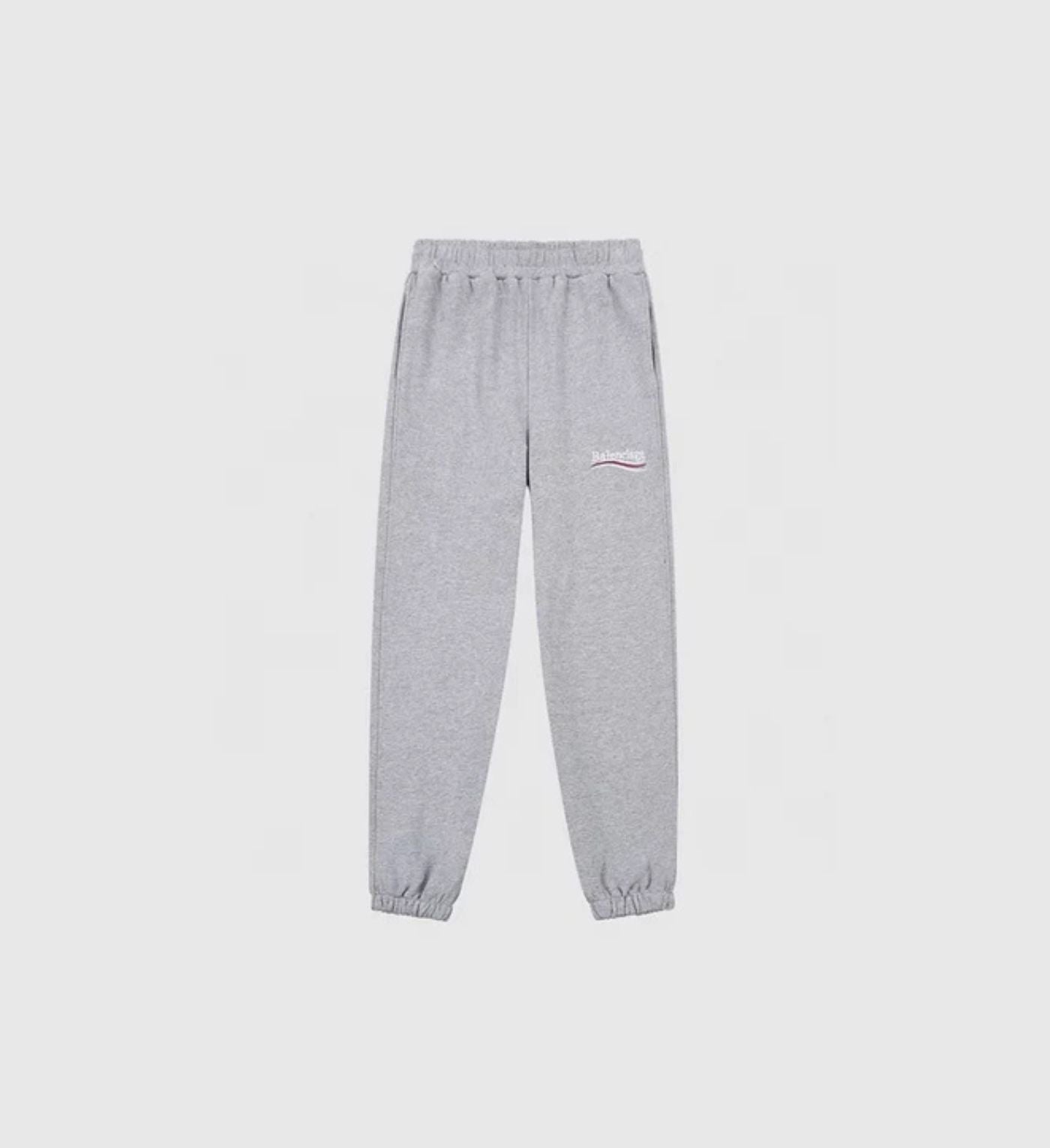 Balenciaga pants cotton gray logo