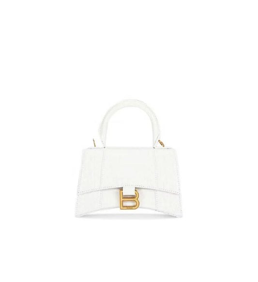 Balenciaga Hourglass XS Top Handle Bag 'White'