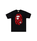 BAPE Color Camo Big Ape Head Tee 'Black/Red'
