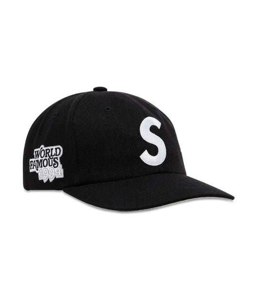 Supreme World Famous S Logo 6-Panel 'Black'