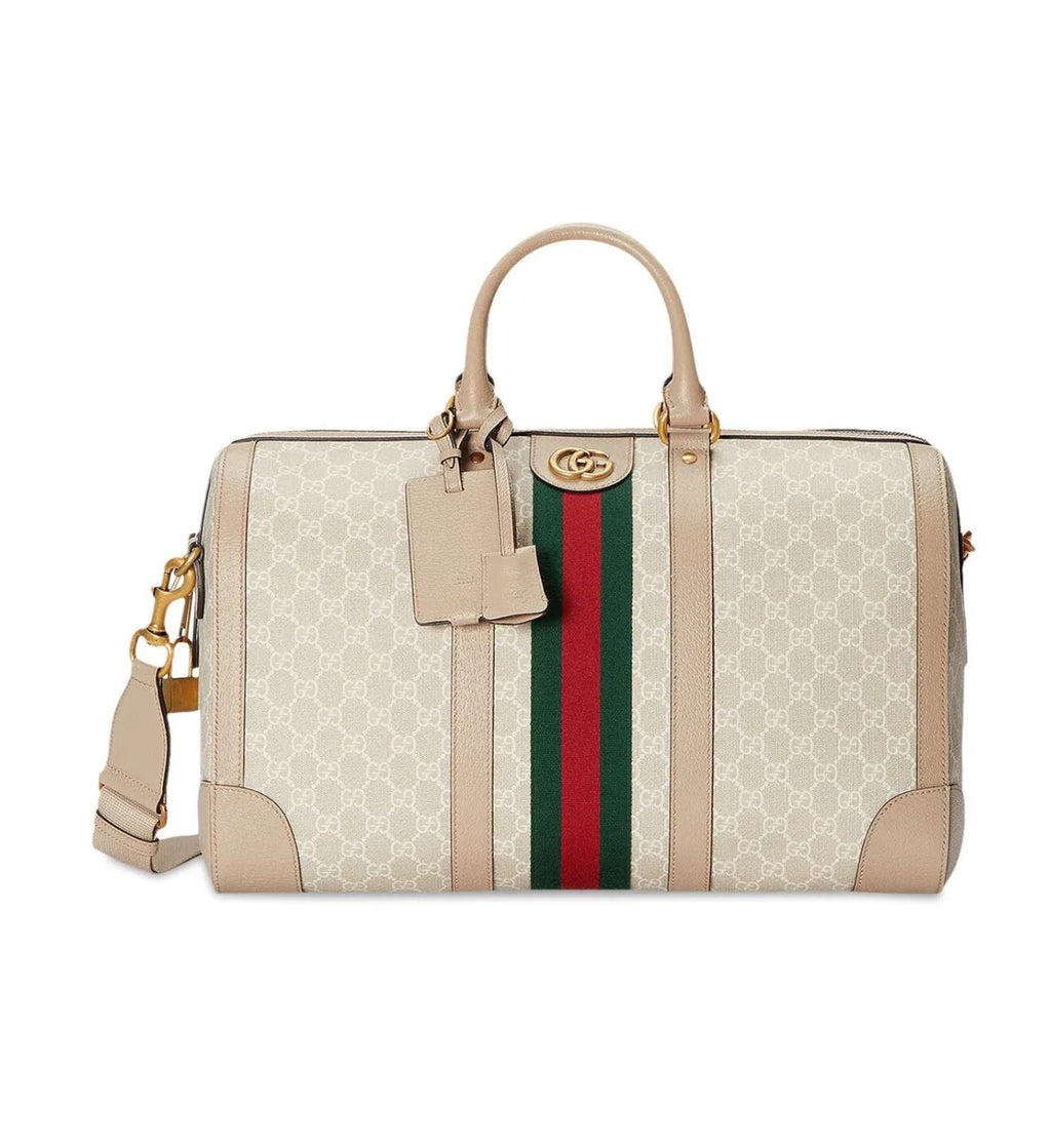 Gucci Ophidia Duffle Bag 'Beige/White'