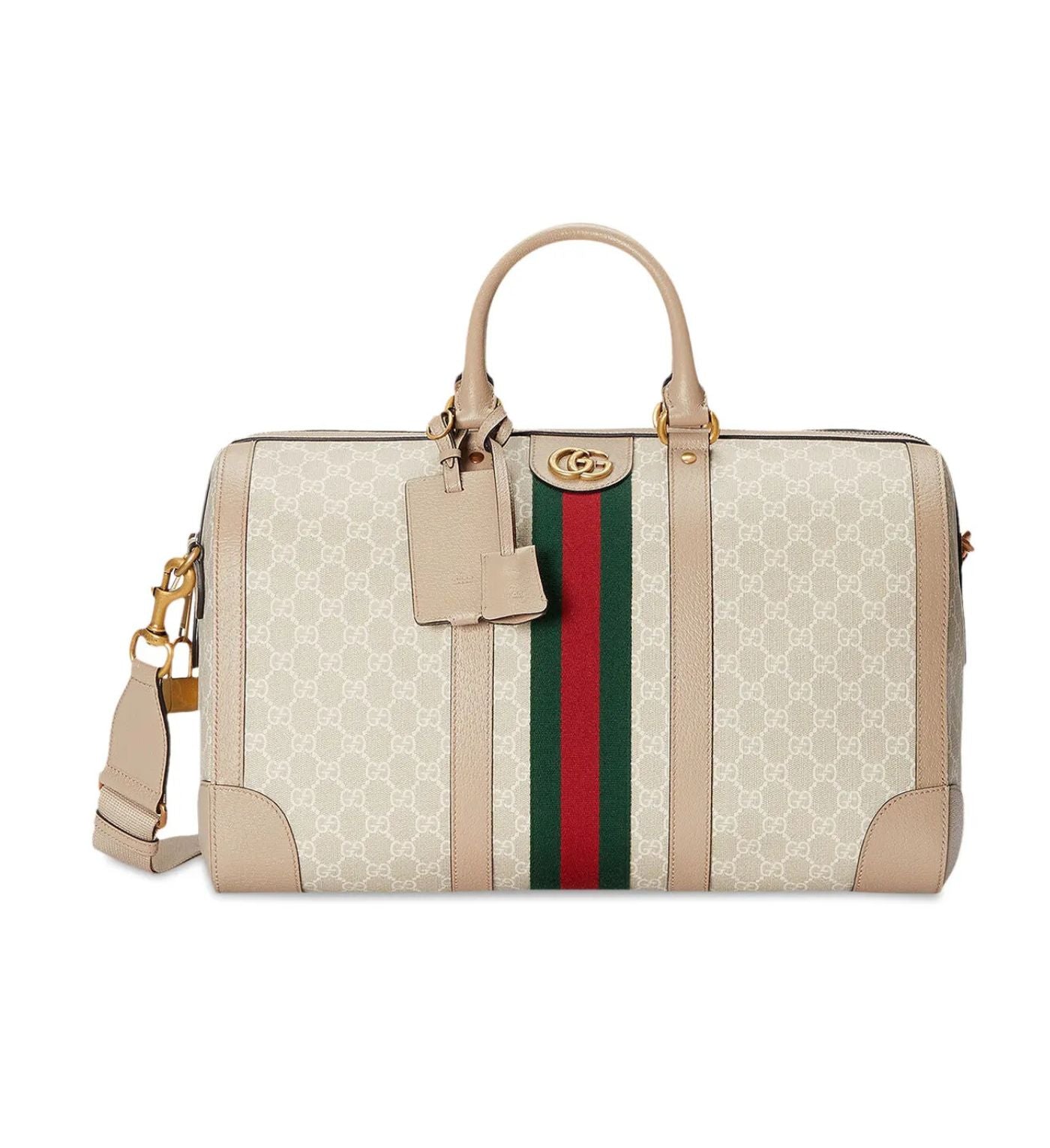 Gucci Ophidia Duffle Bag 'Beige/White'