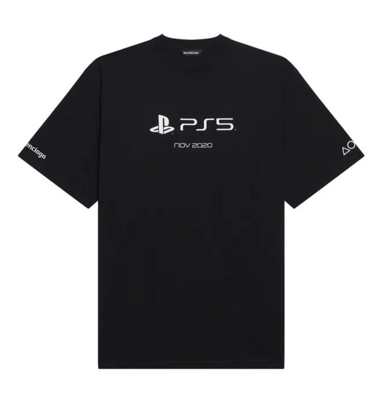 Balenciaga Playstation Boxy T- Shirt'Black'