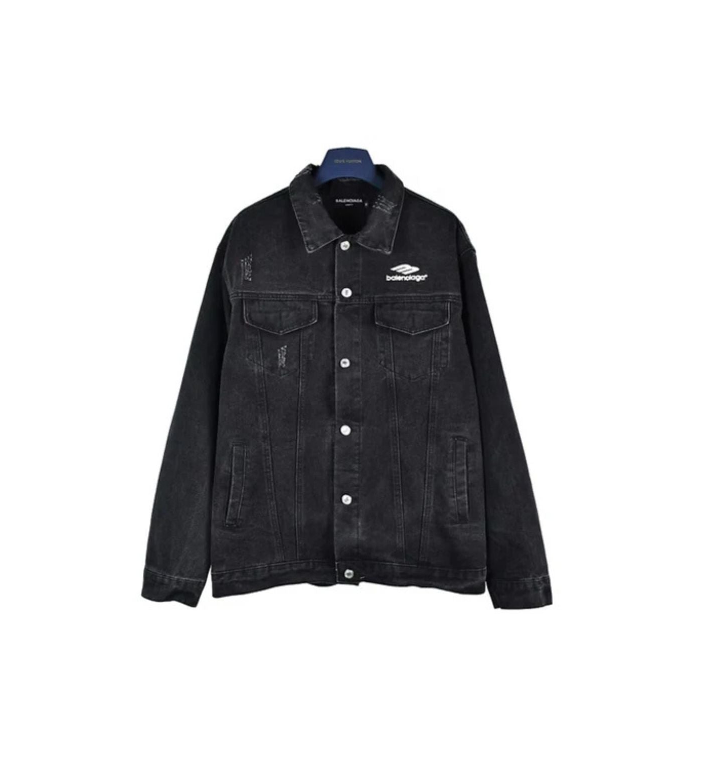 Balenciaga jacket jeans black logo