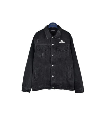 Balenciaga jacket jeans black logo