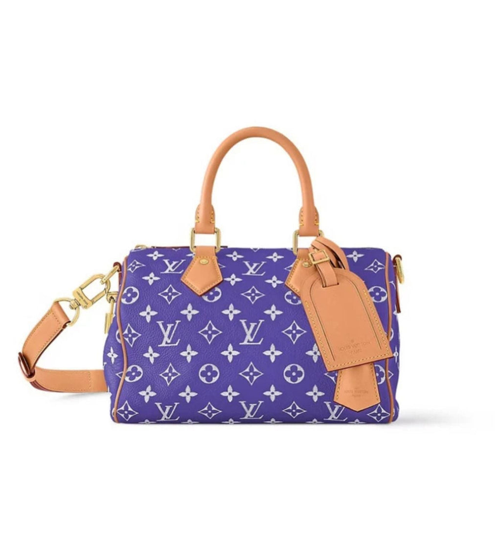 Louis Vuitton bags logo purple