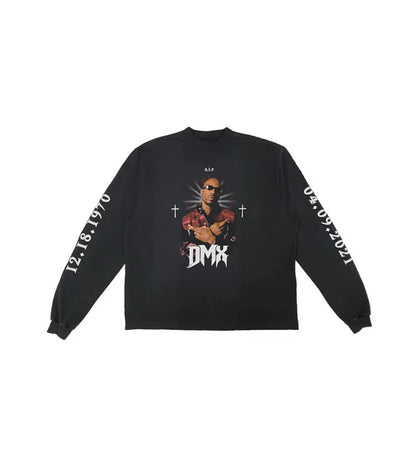 Balenciaga x Yeezy DMX, A Tribute Longsleeve T-Shirt Faded Black