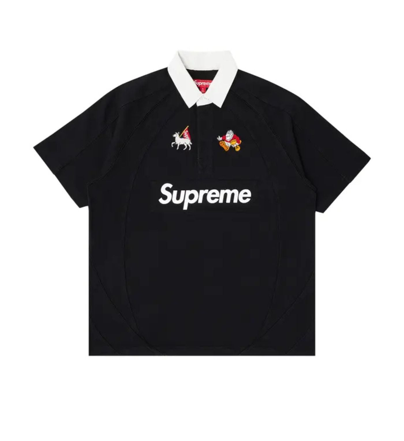 Supreme Short-Sleeve Rugby 'Black'