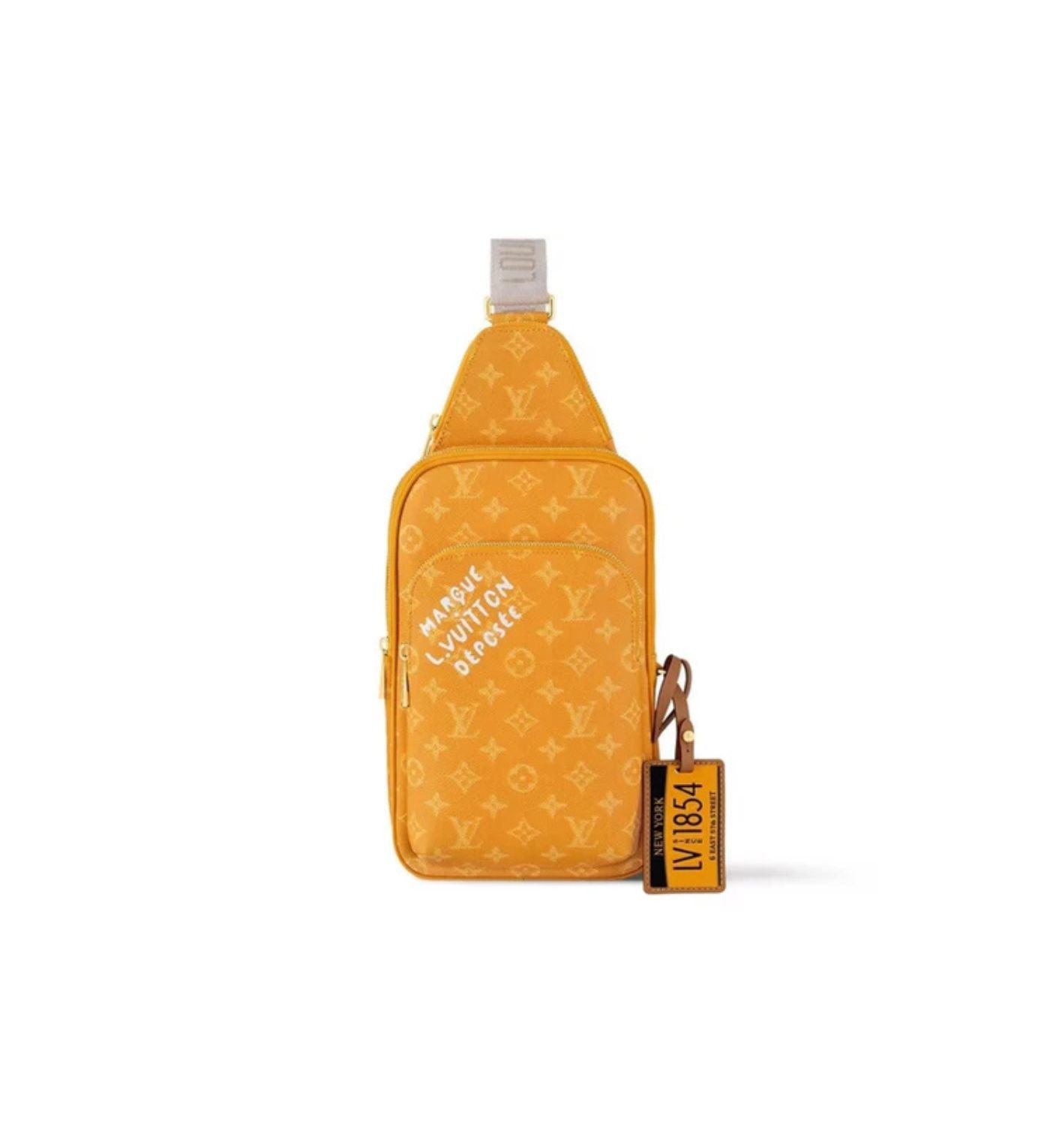 Louis Vuitton logo small bag yellow