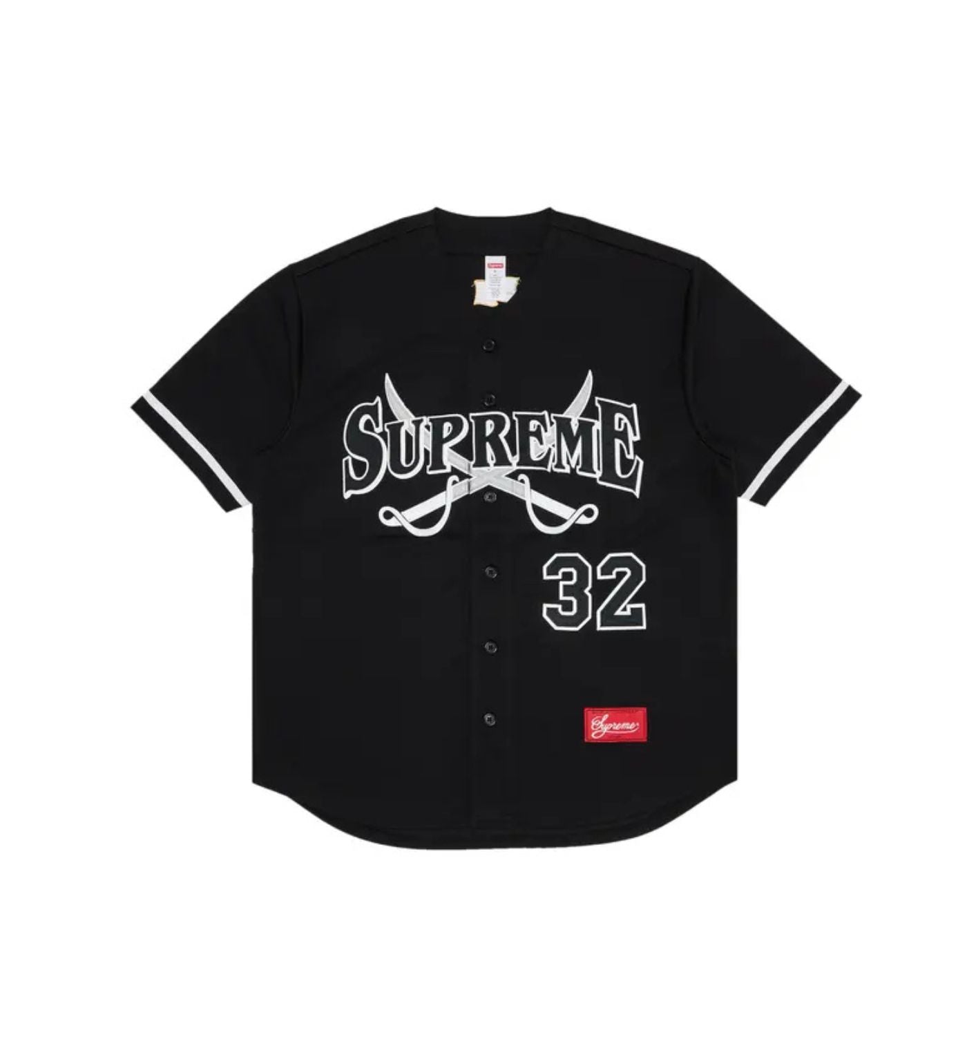 Supreme Swords Baseball Jersey 'Black'