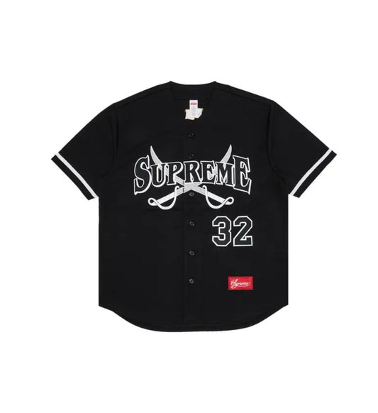 Supreme Swords Baseball Jersey 'Black'