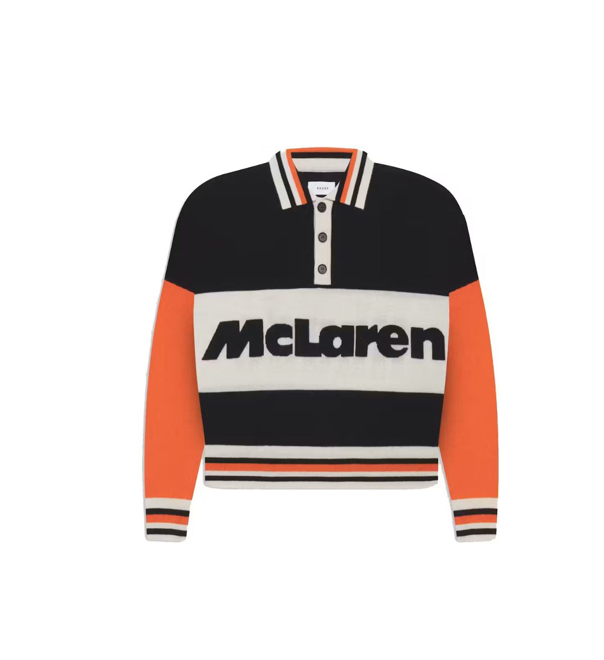 Rhude McLaren Logo Polo BlackOrange