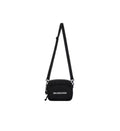 Black Balenciaga Wheel logo embroidered camera bag