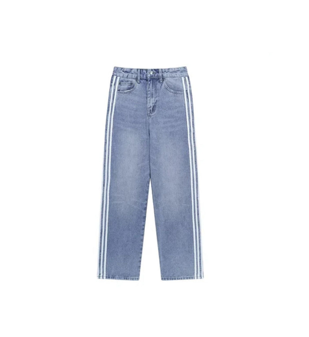 Balenciaga pants blue jeans X Adidas