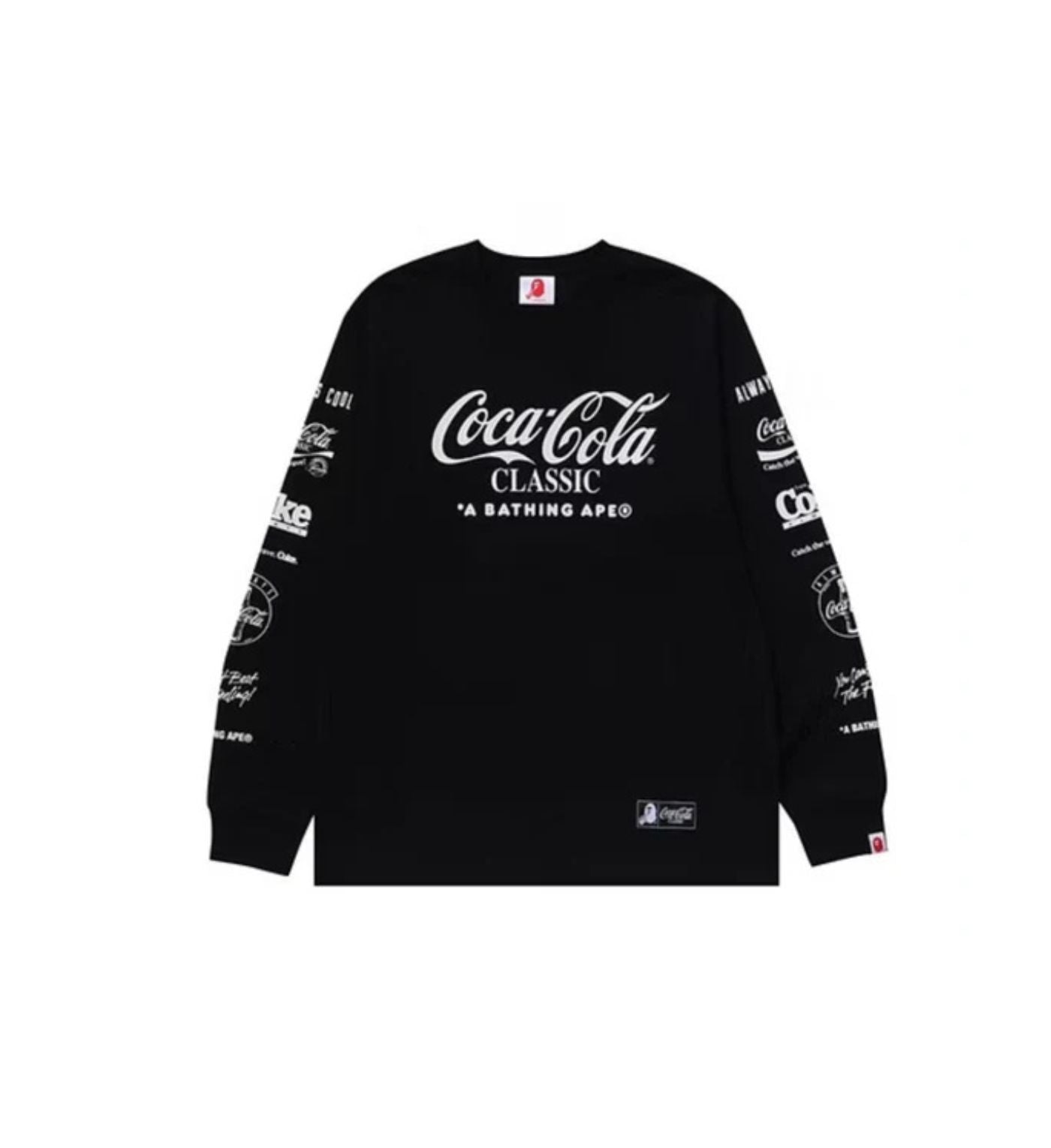 BAPE x Coca-Cola Milo Long-Sleeve Tee 'Black'