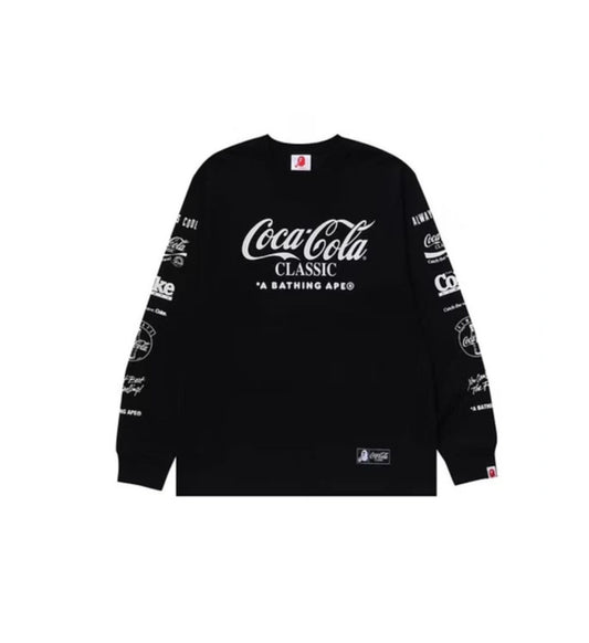 BAPE x Coca-Cola Milo Long-Sleeve Tee 'Black'