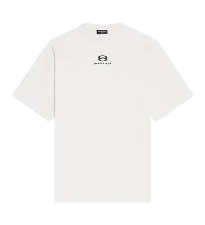 Balenciaga Large Fit T-Shirt 'Chalky White/Black'
