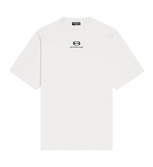 Balenciaga Large Fit T-Shirt 'Chalky White/Black'