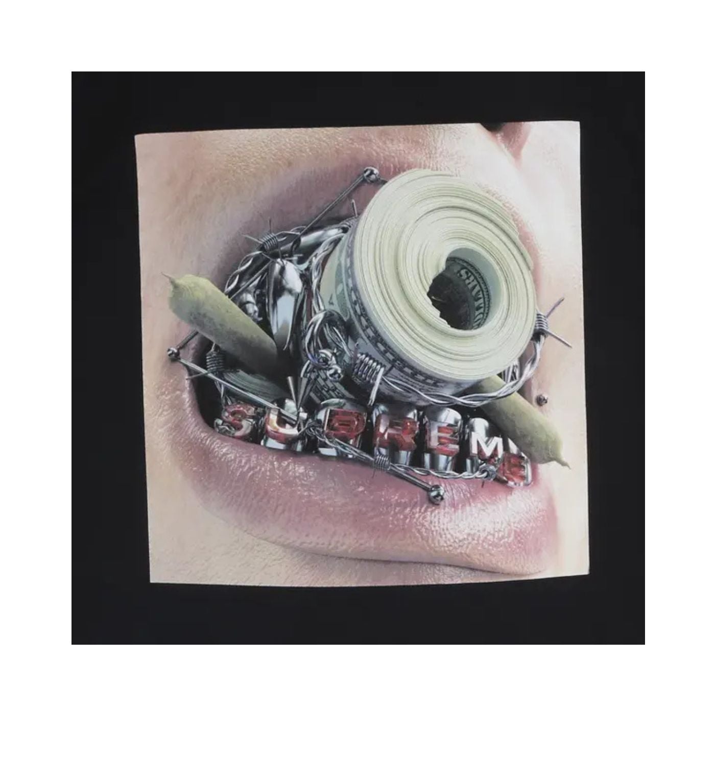 Supreme Braces Tee 'Black'